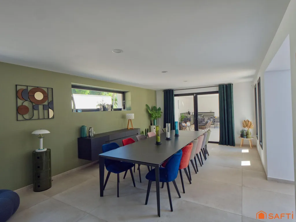 Salle à manger - Villa Contemporaine avec Piscine à Pujaut