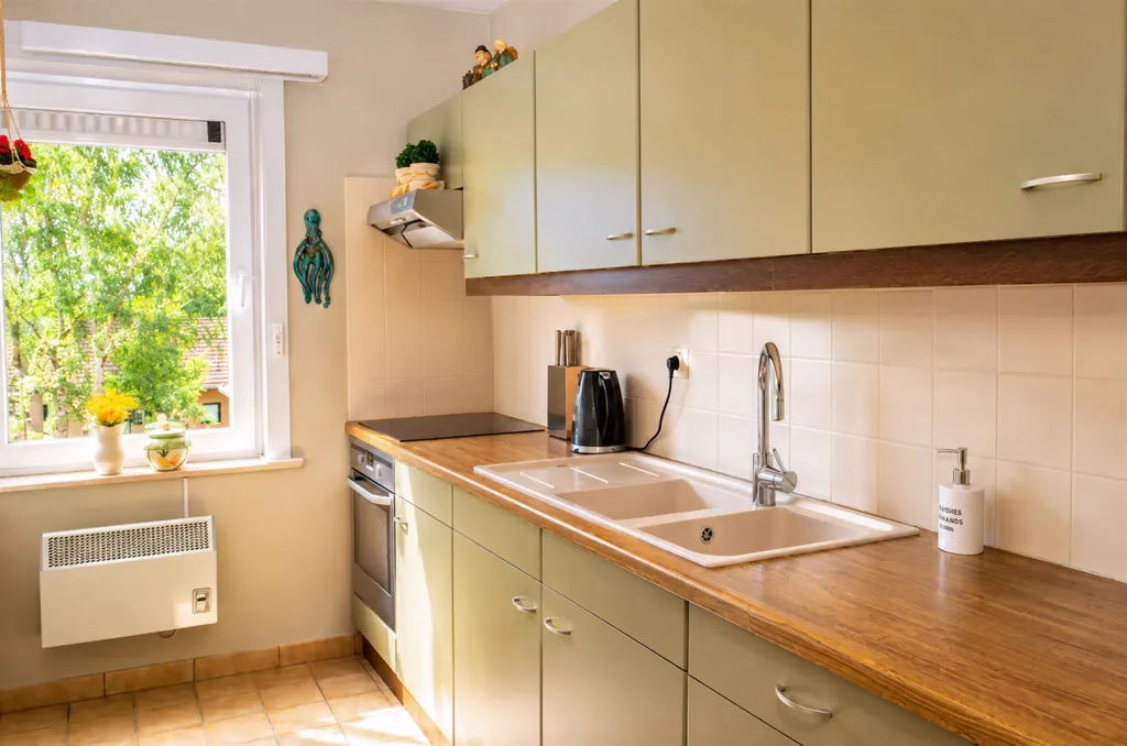 Kitchen - Light-Filled Apartment with Terrace in Aartselaar
