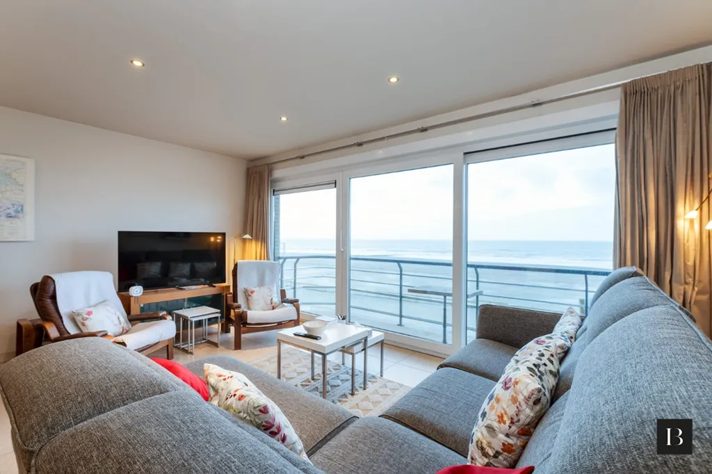 Séjour - Appartement avec Vue Mer sur la Jetée à Blankenberge