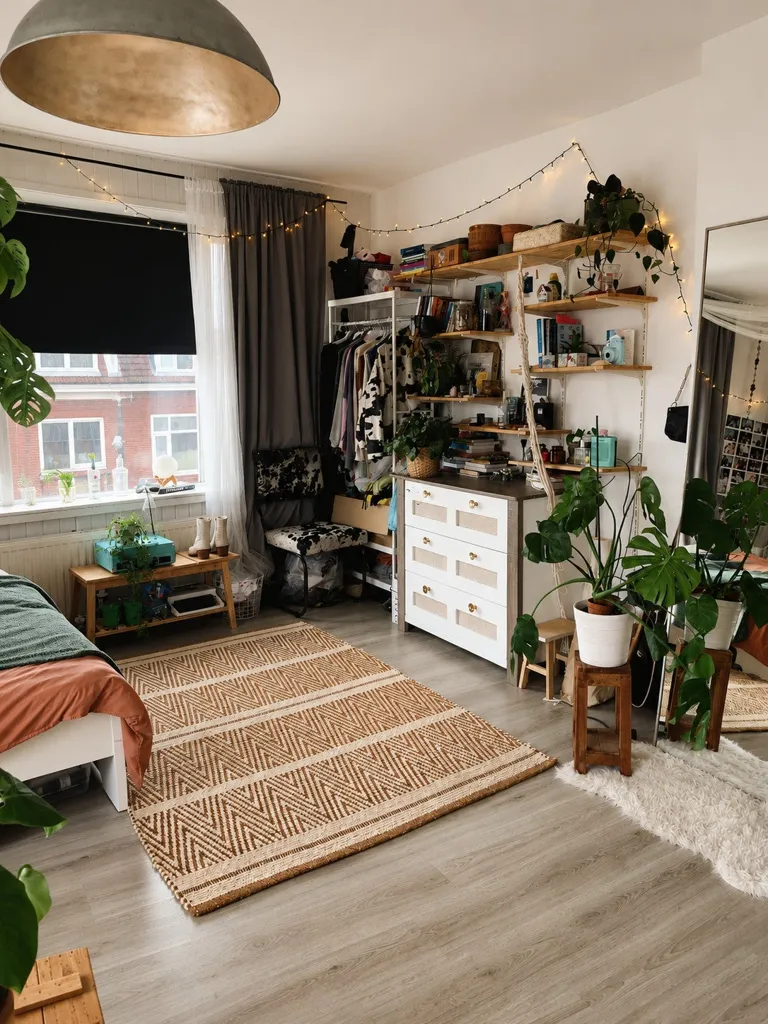 Camere da letto - Studio Flat with Two Large Windows in Rotterdam