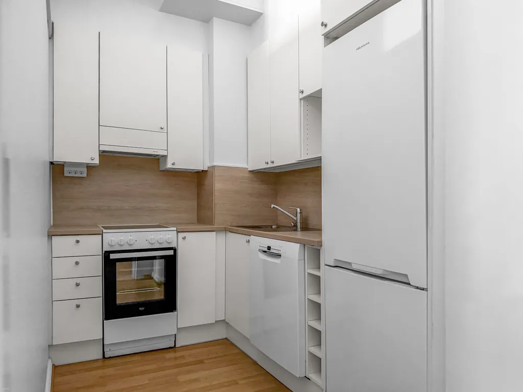 Cuisine - Bright Two-Bedroom Apartment with Sea View in Ullanlinna