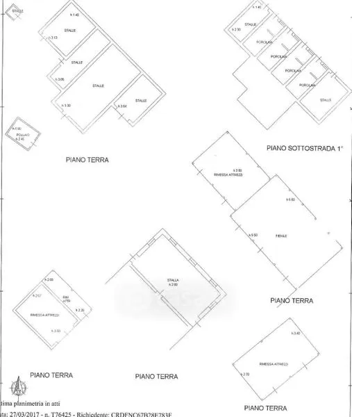 Floor Plan - Rustic Farmhouse with Garden in Loro Piceno