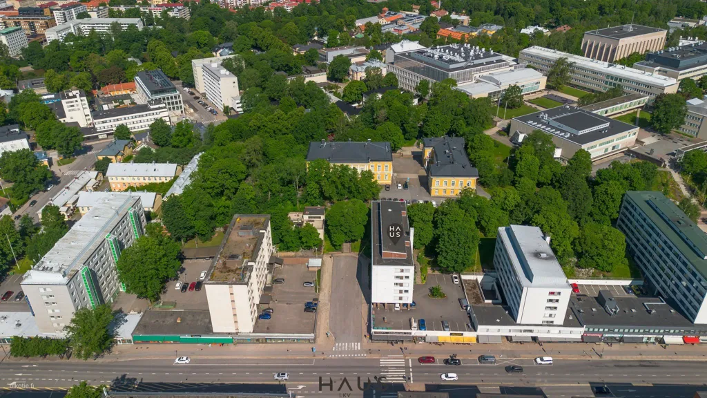 Vue aérienne - Modernised Flat with Balcony in Eastern Centre, Turku