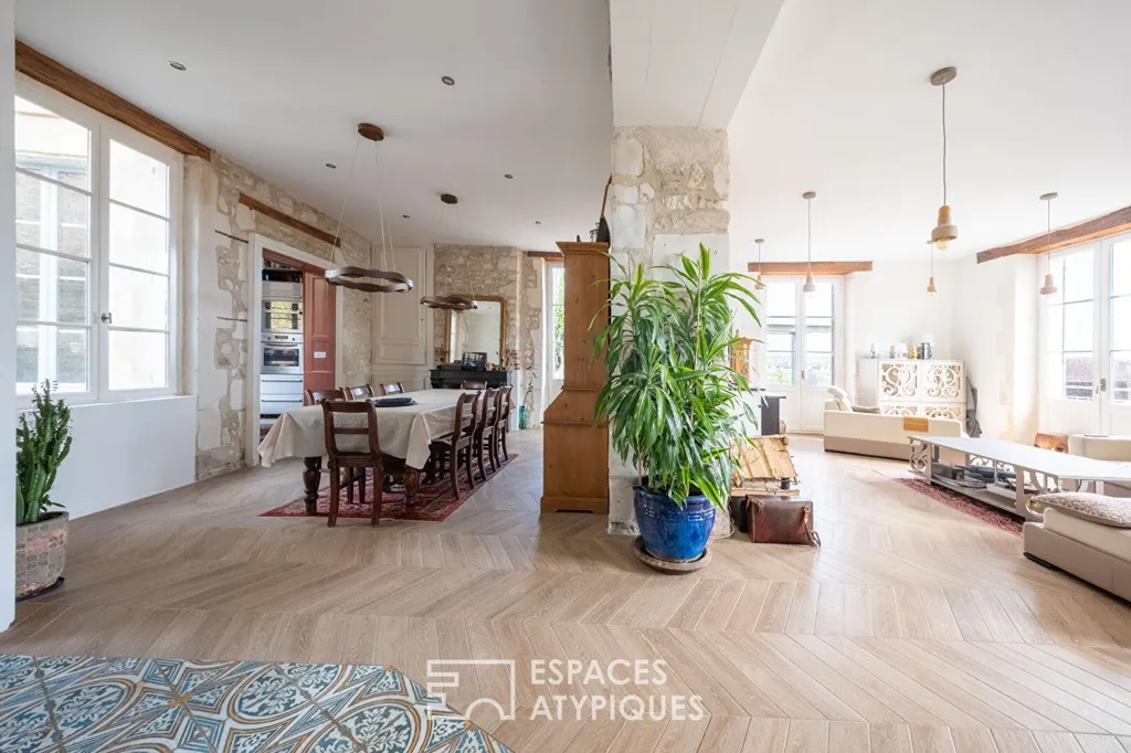 Séjour - Maison avec Vue Imprenable au Centre Historique d'Auxerre