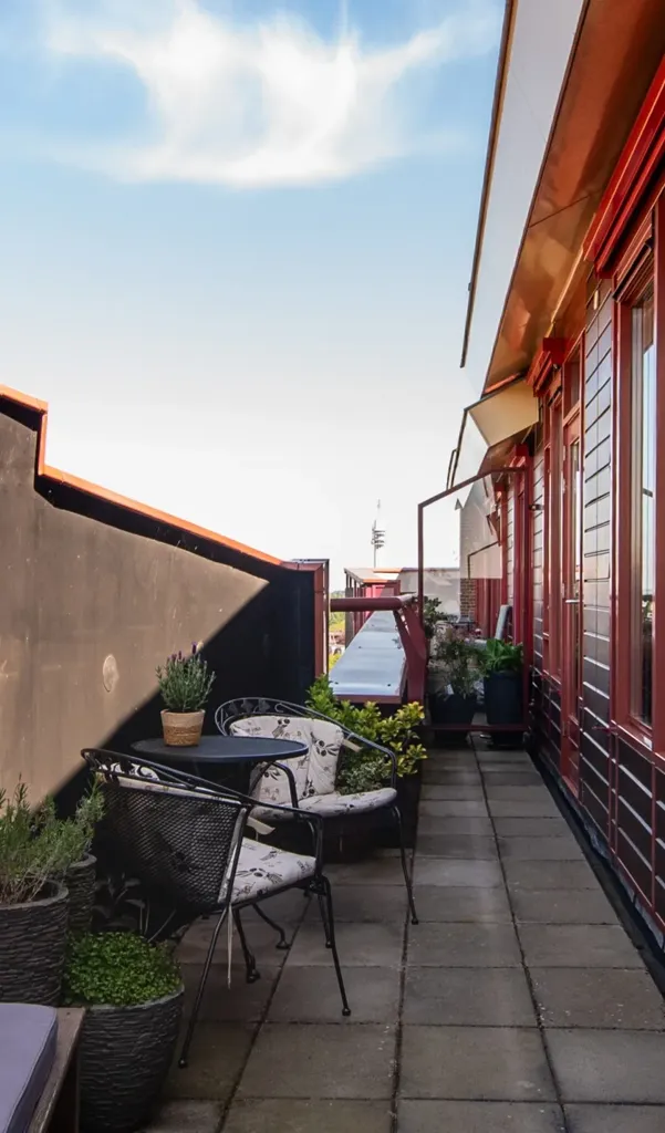 Terrasse - Flat with City View in Haarlem