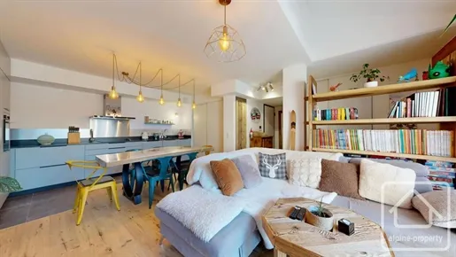 Séjour - Appartement Neuf avec Balcon et Vue Montagne à Châtel