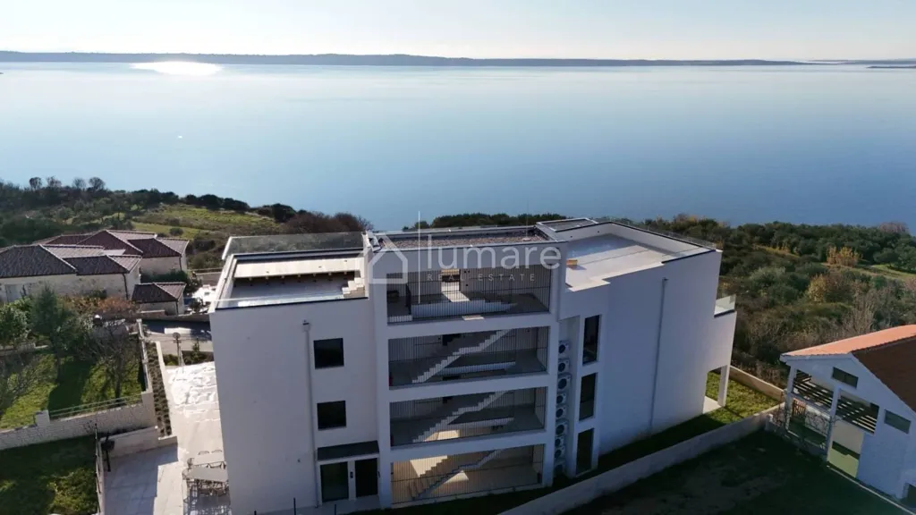 Vista aerea - Luxury Apartment with Sea View in Ražanac