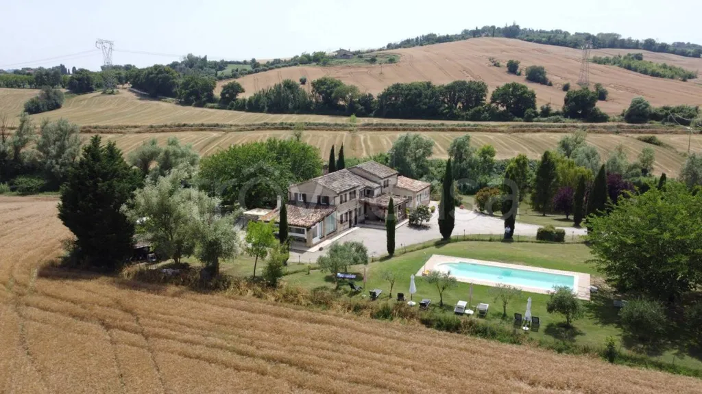 Vista aerea - Rustic Casale with Pool in San Costanzo