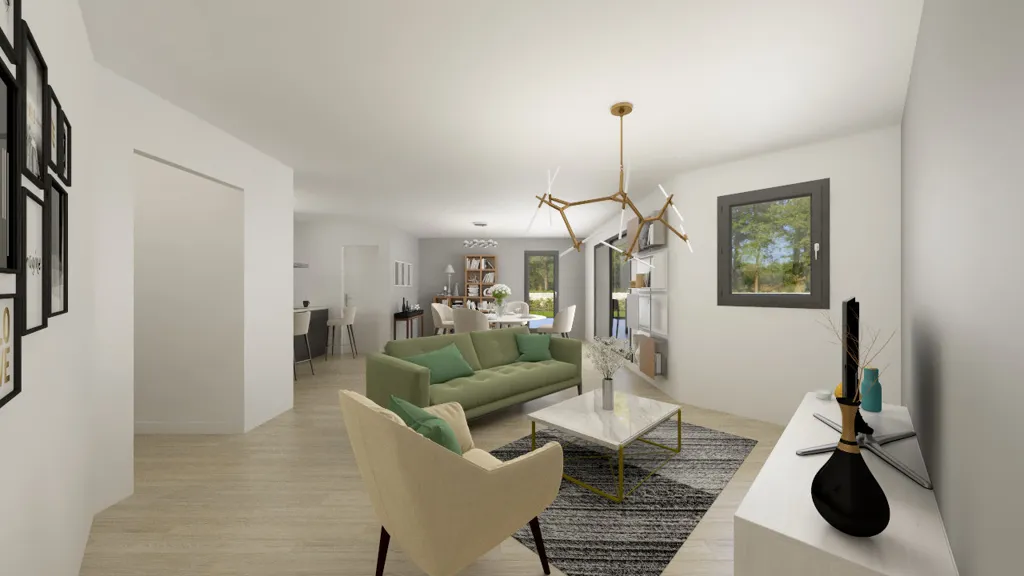 Contemporary Villa with Garden in Francheleins