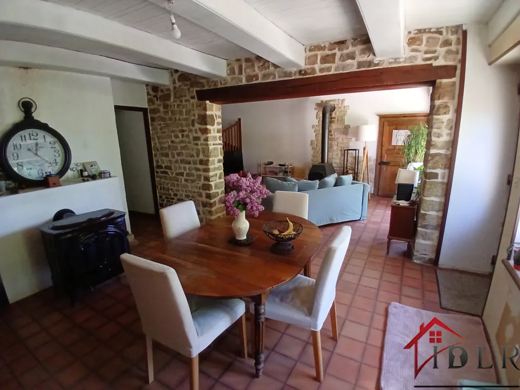 Dining Room - Charming Property with Two Homes near Bourbonne-les-Bains