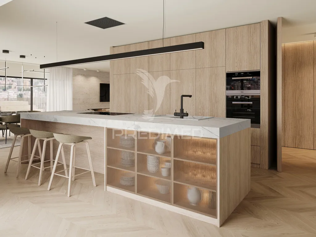 Kitchen - Luxury Apartment with Domotics in Braga