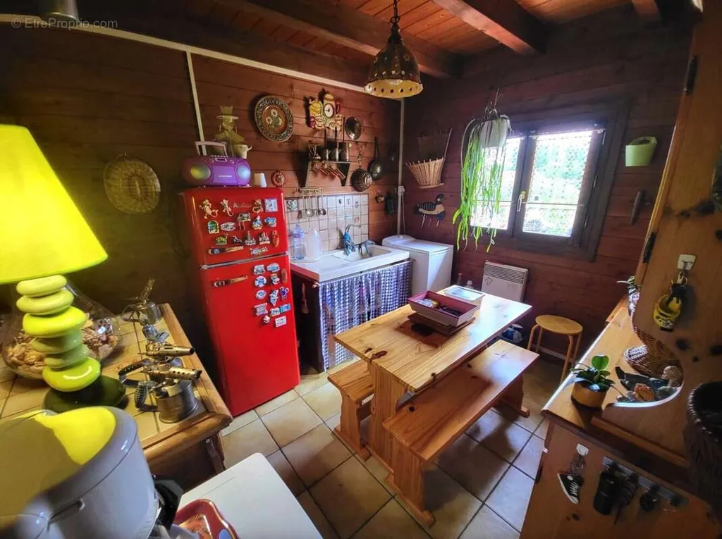Kitchen - Quebec-Style Chalet with Pool in Longwy