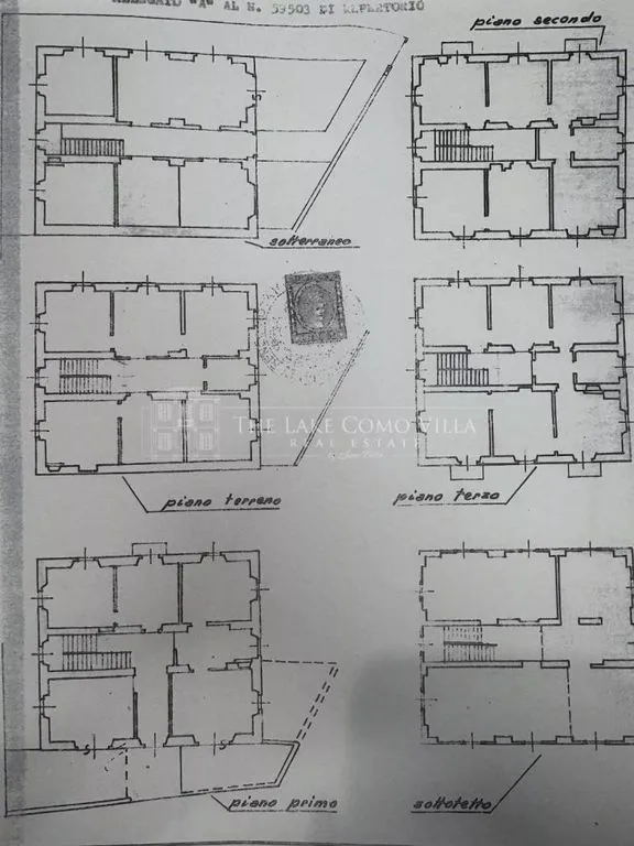 Plan - Lakefront Building for Renovation in Lezzeno