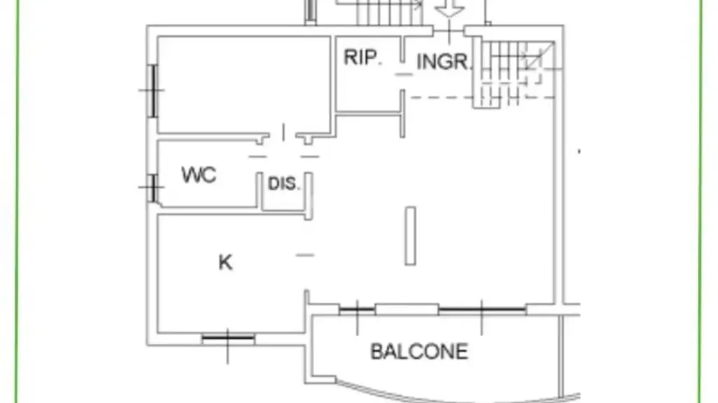 Plaan - Penthouse with Terraces in Arese