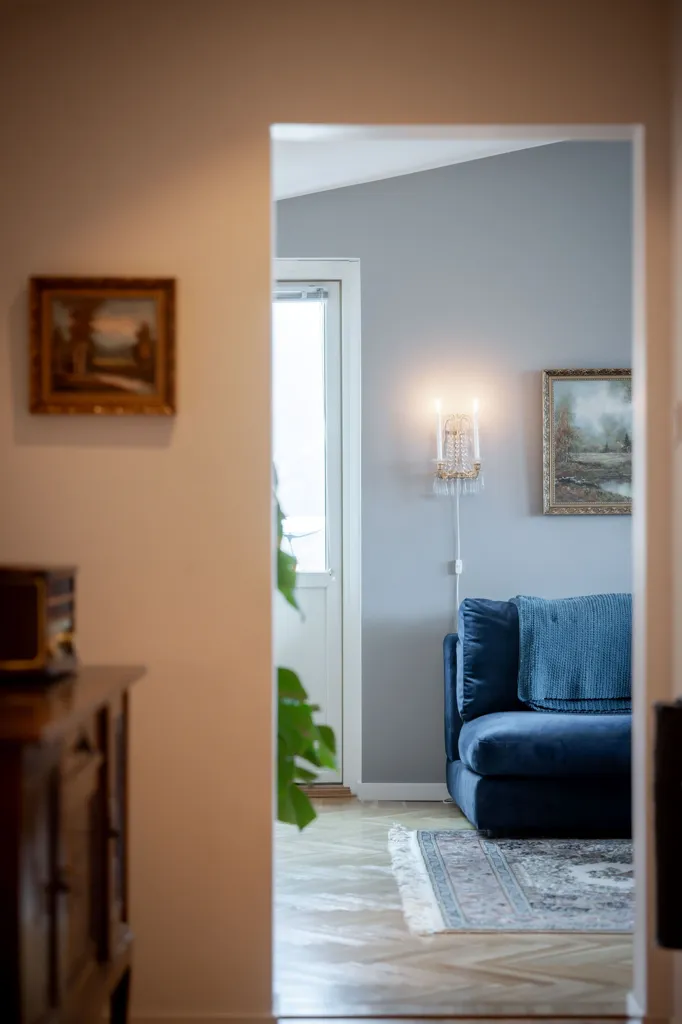 Séjour - Renovated Penthouse with Balcony in Norrmalm