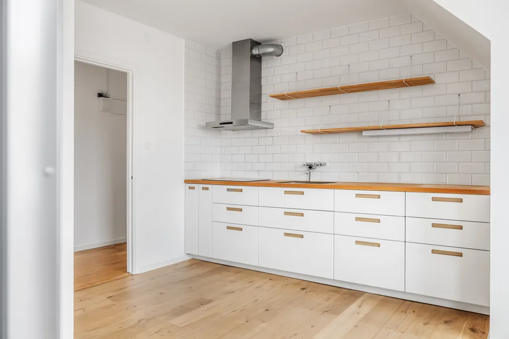 Köök - Modern Penthouse with Balcony in Landskrona