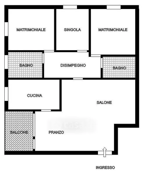 Plaan - Spacious Apartment with Terrace in Modena