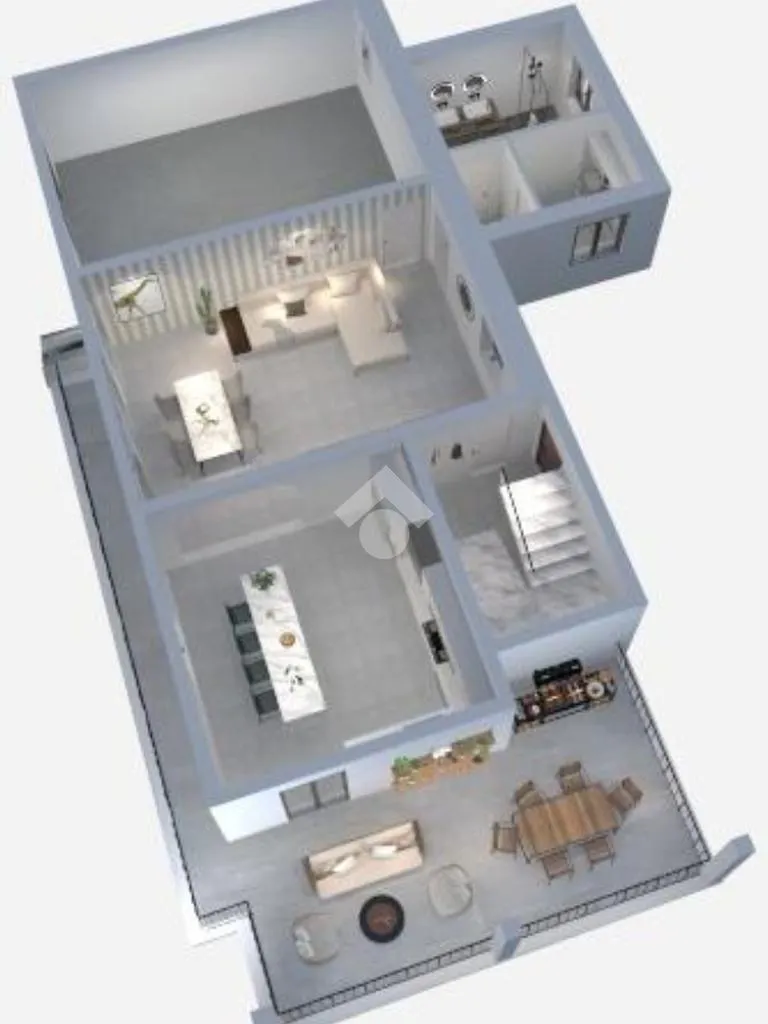 Plan - Two-Level Villa with Garden in Bibiana