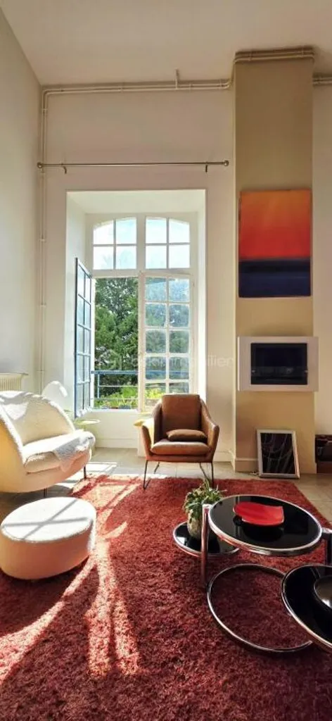 Living Room - Triplex in 12th-Century Abbey near Amiens