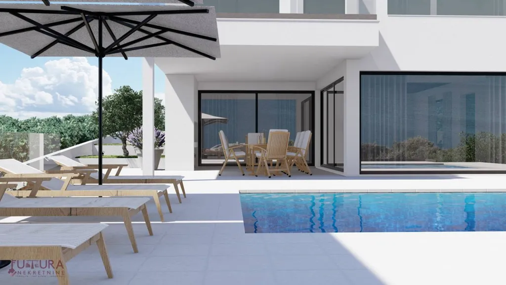 Piscina - Luxury Villa with Sea View in Posedarje