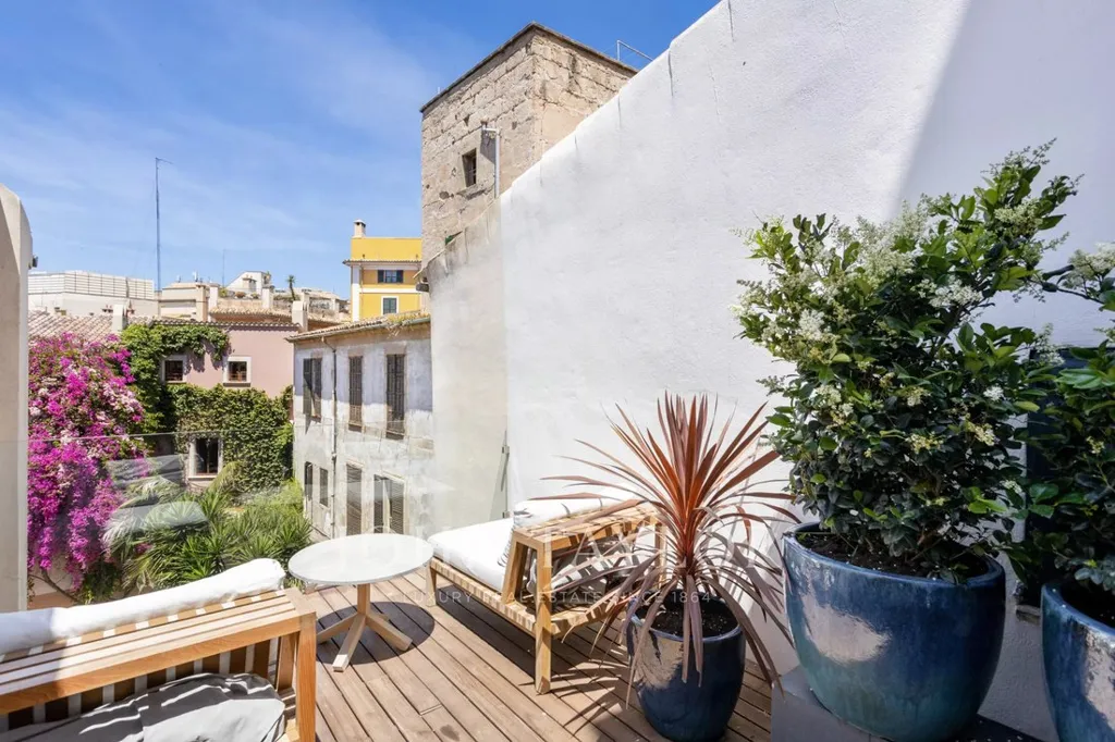 Terraza - Apartamento con terraza en Palma de Mallorca