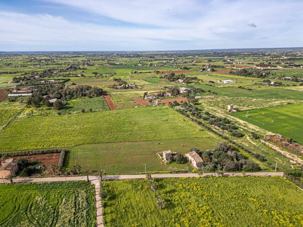 Aerial - Rustic Plot with Traditional Buildings in Campos