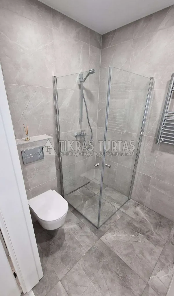 Salles de bain - 1-Bedroom Apartment with Terrace in Klaipėda