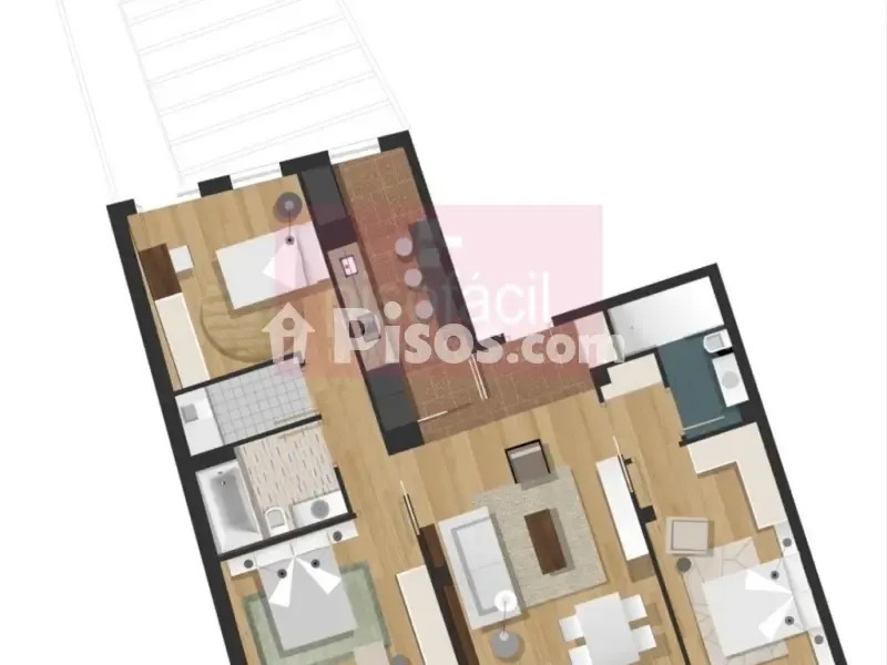 Appartement 3 chambres à ES