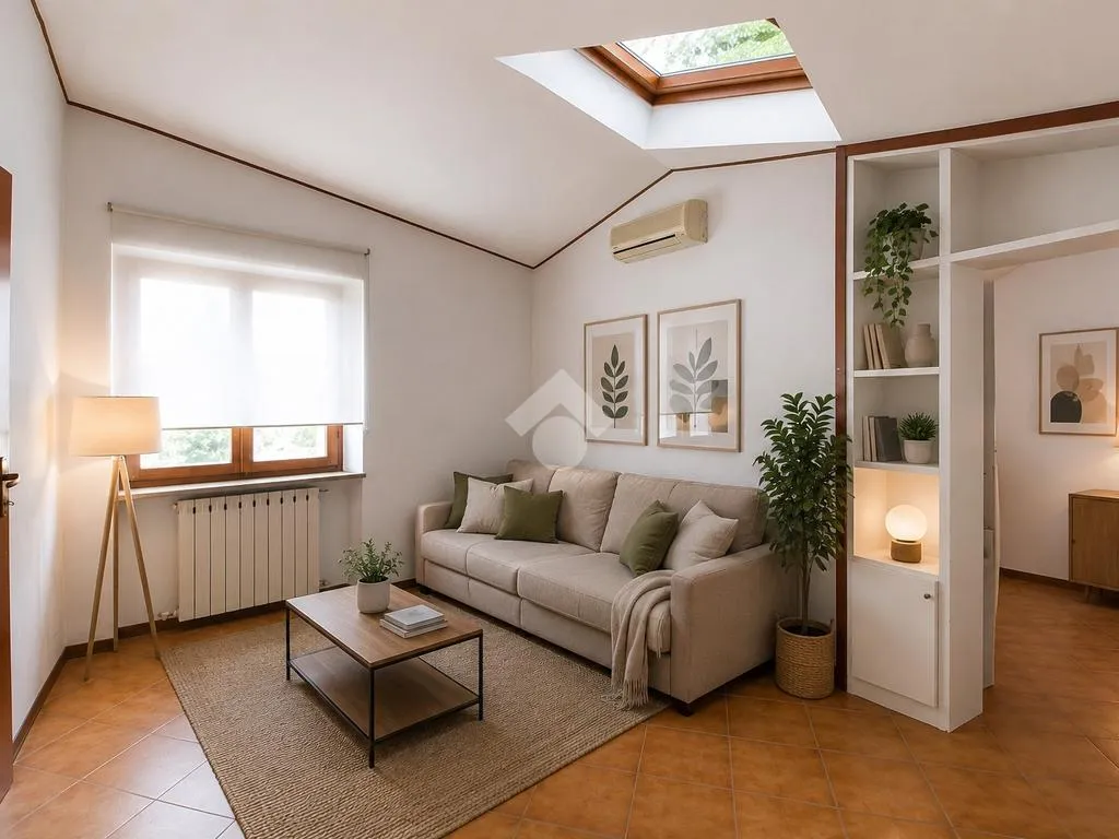 Soggiorno - Quadrilocale with Private Balcony in Pisa