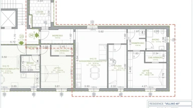 Plan - Modernised Apartment with Terrace in Osimo