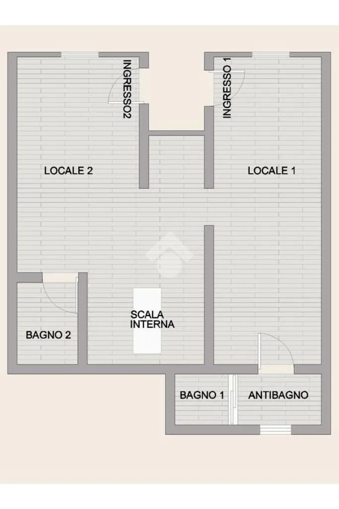 Plan - Convertible Multilocale with Garden in Ancona