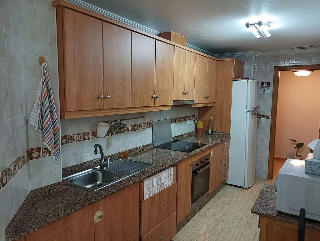 Köök - Apartment with Terrace and Garage in Catral