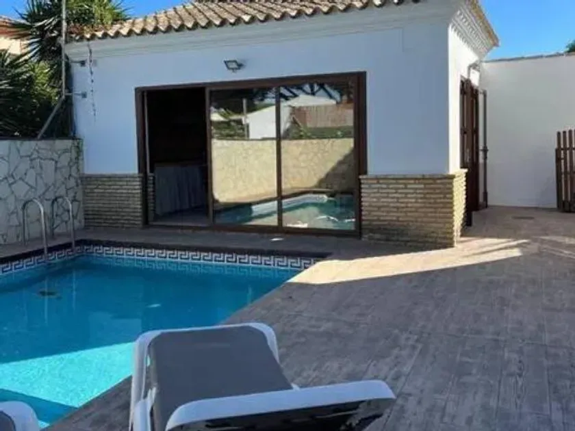Piscine - Chalet with Pool near La Barrosa Beach