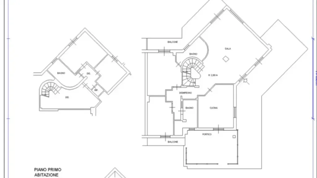 Plan - Villa with Pool and Garden in Frascati