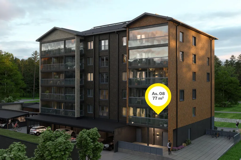 Õhuvaade - Modern Apartment with Balcony in Raisio
