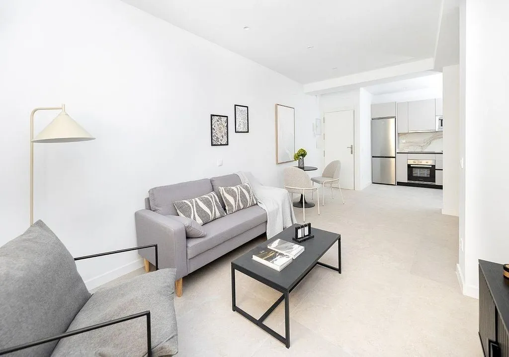 Living Room - 1-Bedroom Apartment with Patio in Granada