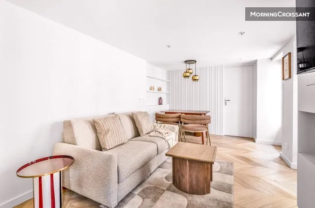 Séjour - Appartement Design Architecte dans le Marais