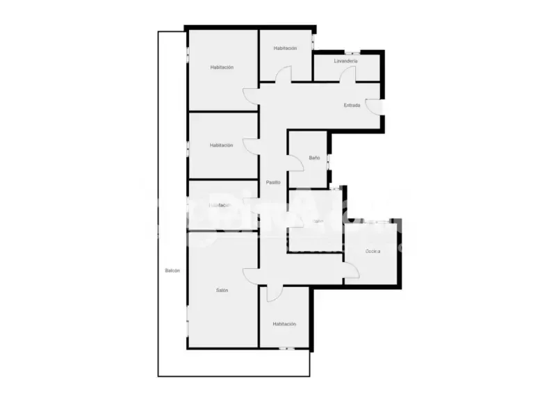 Plan - Spacious Apartment with Terrace in Gandia