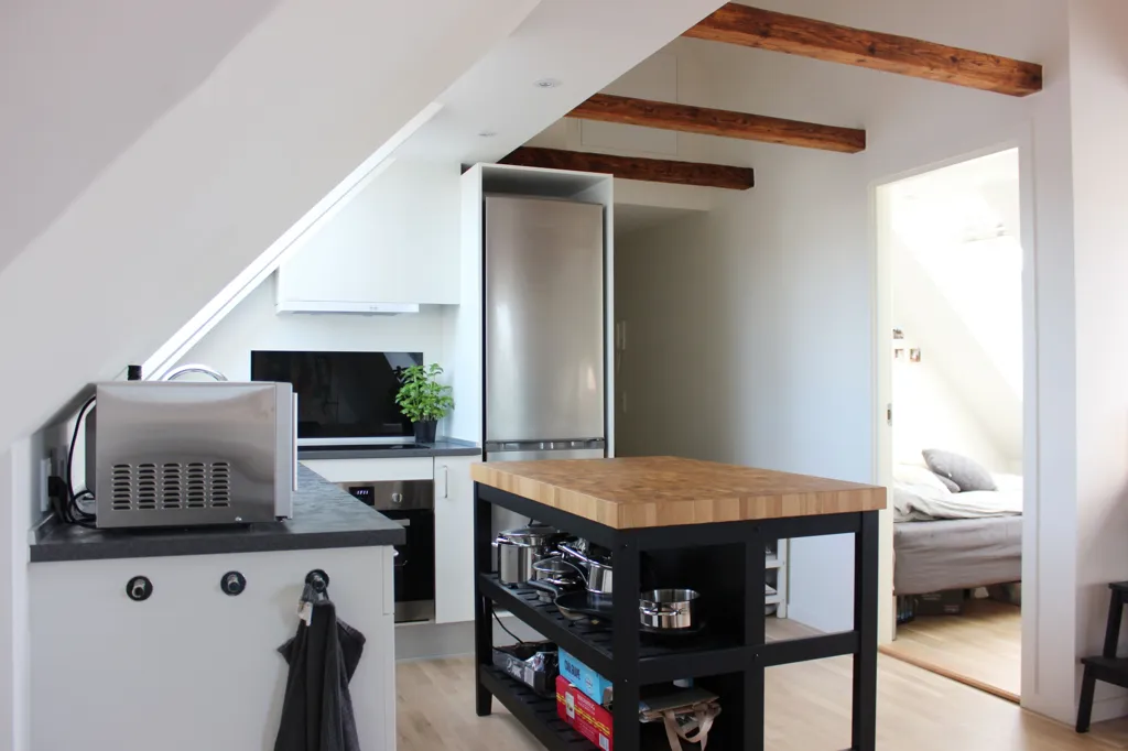 Köök - Penthouse with Balcony near Vejle Centre