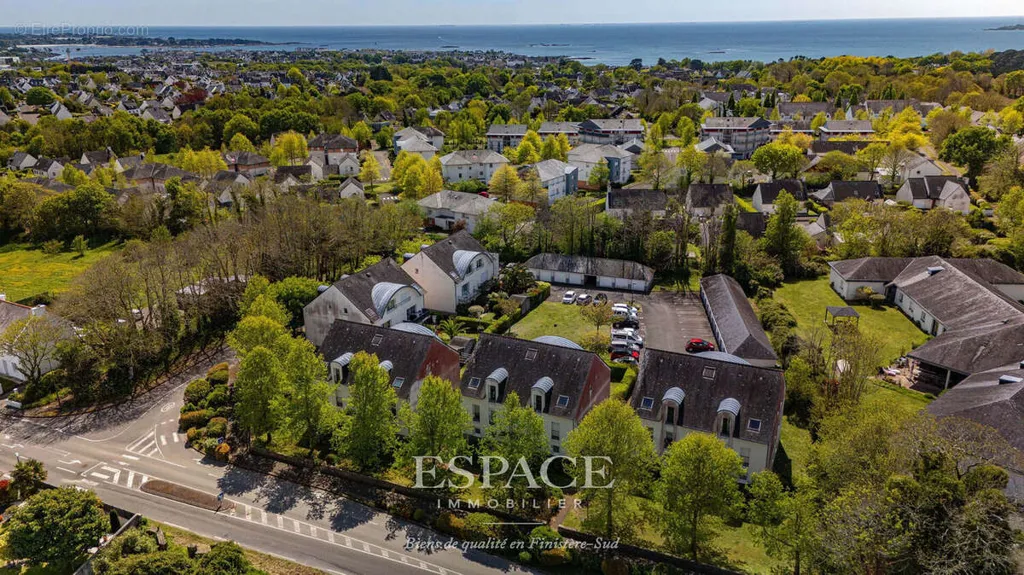 Vue aérienne - Appartement T3 avec Garage à Concarneau