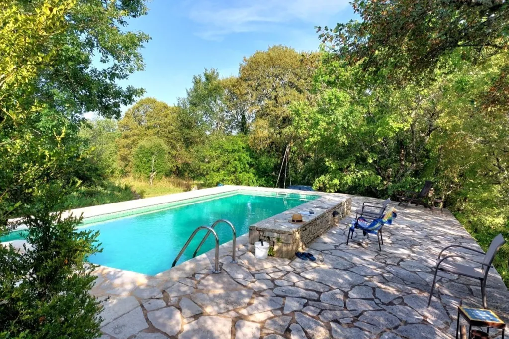 Piscine - Propriété en Pierre avec Piscine près de Gourdon
