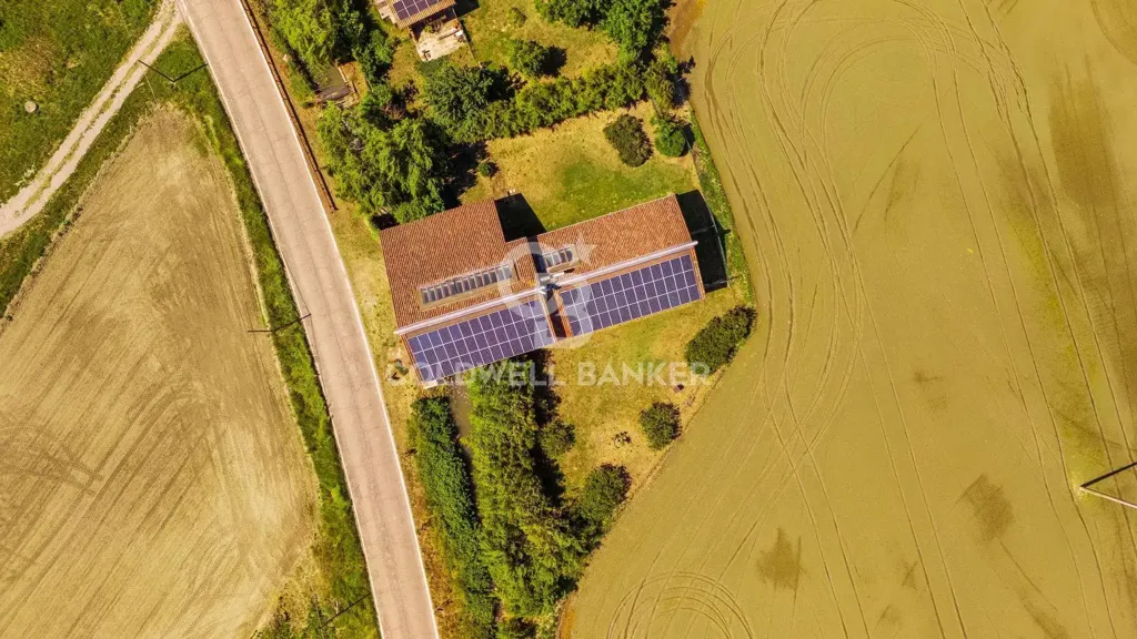 Vue aérienne - Historic Villa with Private Garden in Tornaco