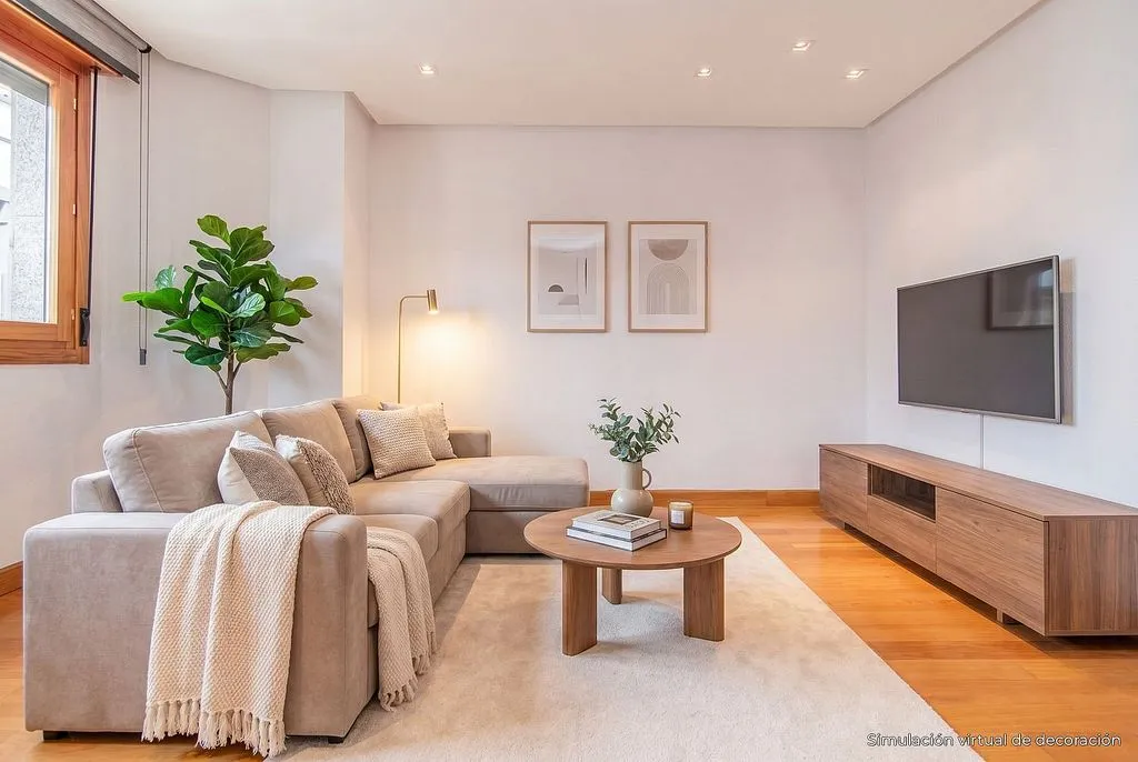 Séjour - Duplex Flat with Sea View in Gijón Centre