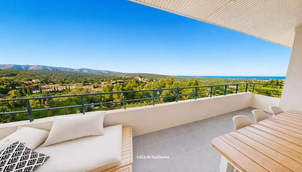 Balcon - Villa avec Vue Mer à Treilles