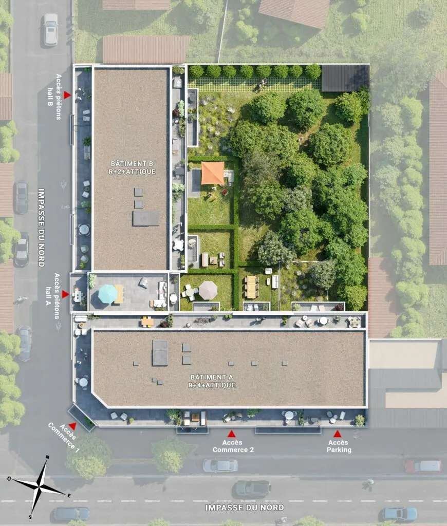 Planimetria - Modern Apartments with Balconies in Perreux