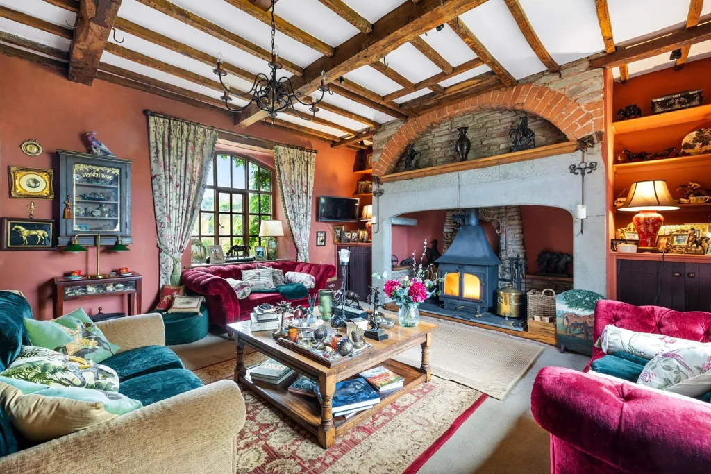 Soggiorno - Casa con 7 camere a Diddlebury