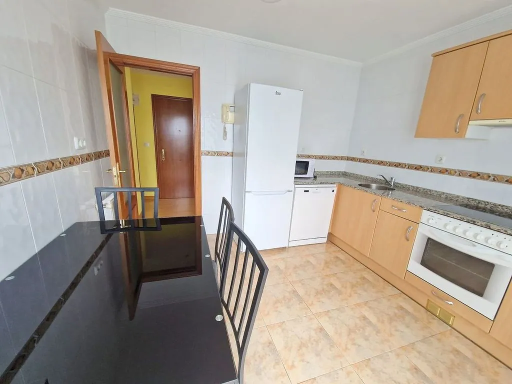 Cuisine - Furnished Flat with Terrace in Cabo Peñas