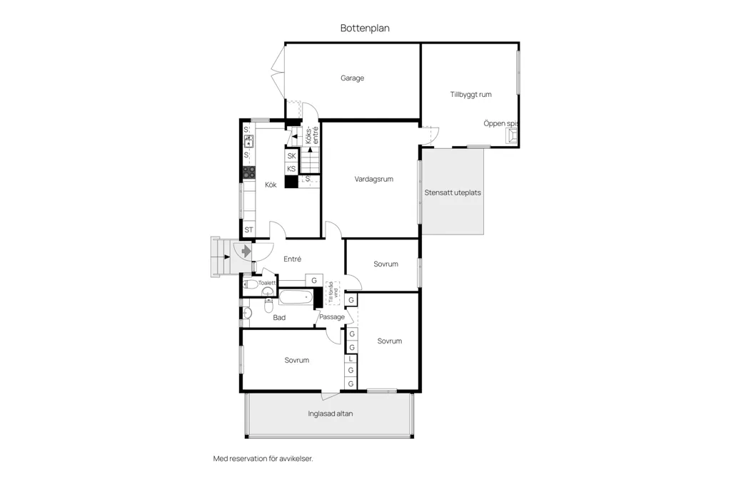 Planimetria - Charming Villa with Garden in Skillingaryd