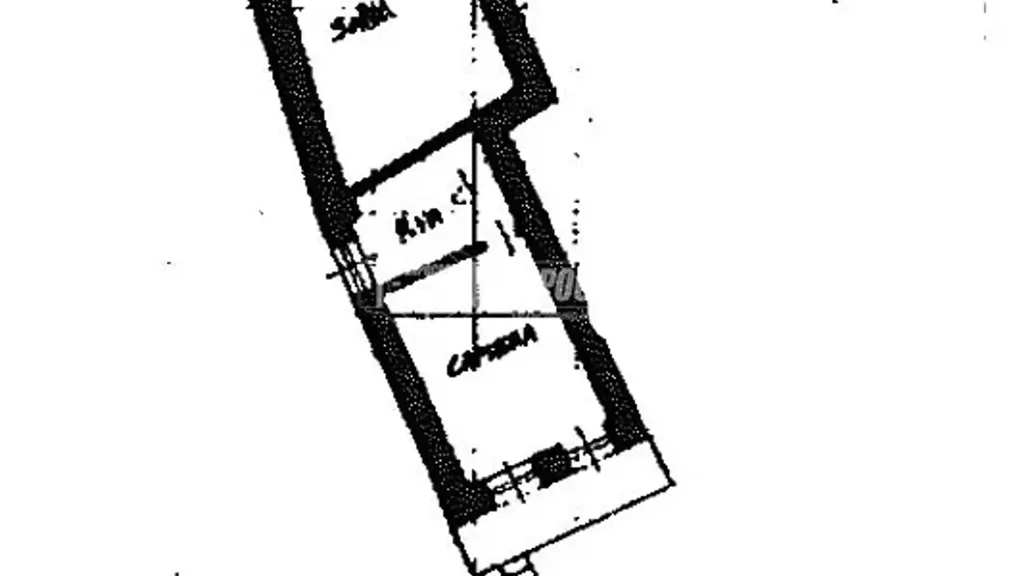 Plan - Quadrilocale with Private Garden in Ivrea