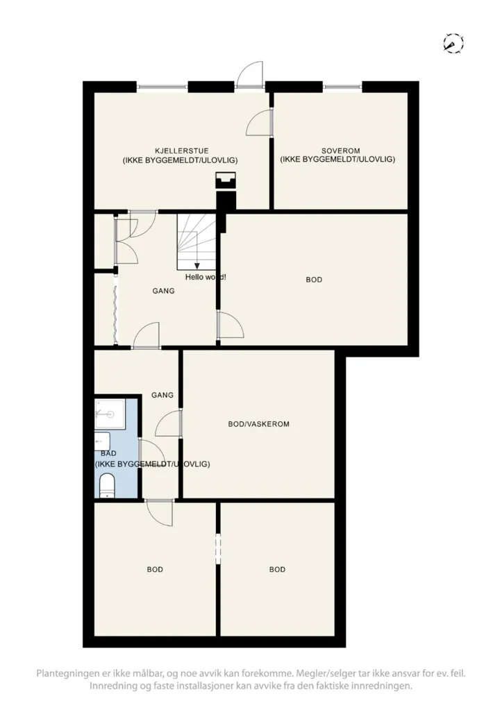 Plan - Detached House with Double Garage in Stavadalen